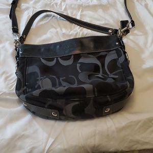 Black coach handbag